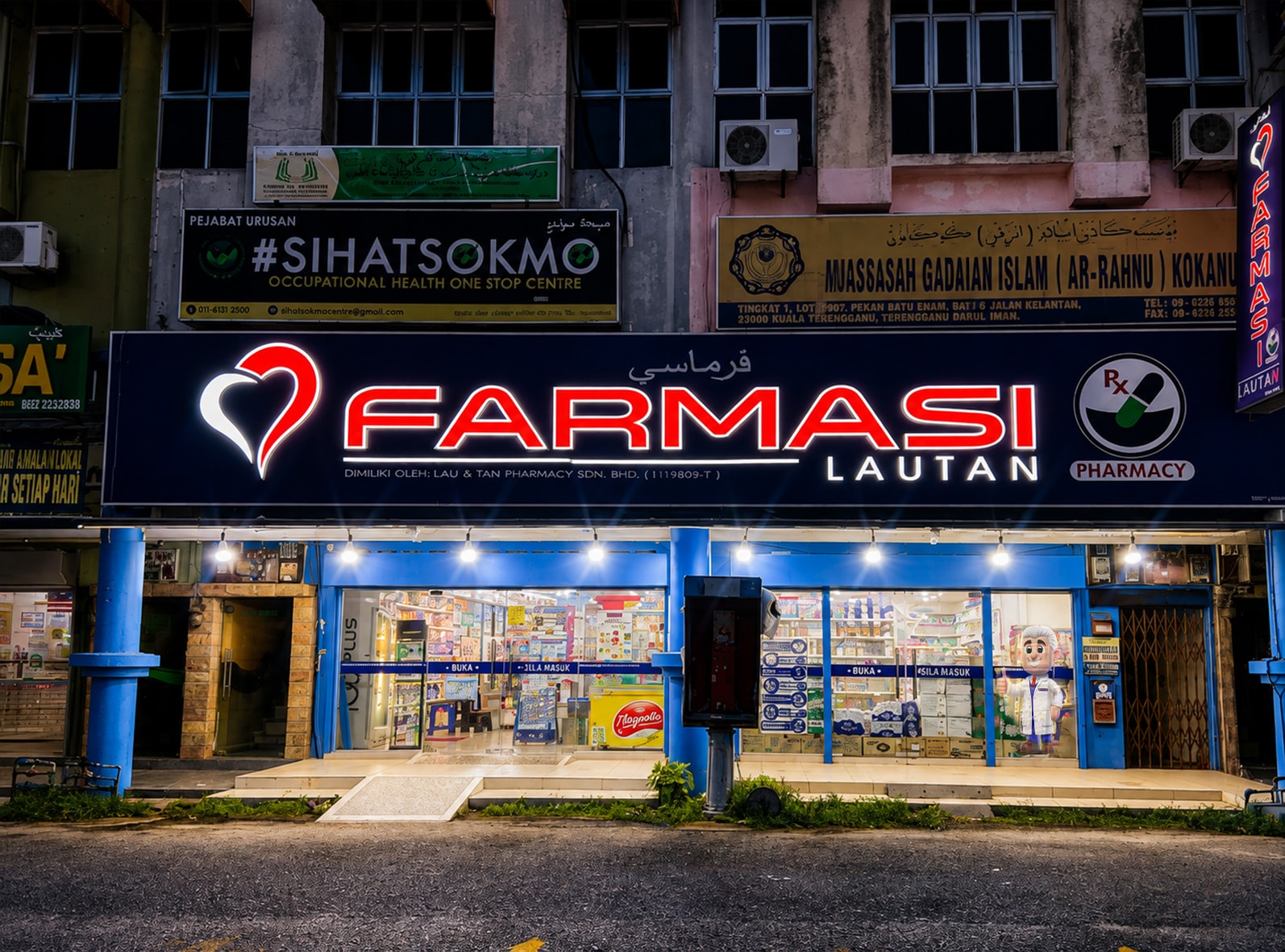Farmasi Lautan Batu Enam storefront